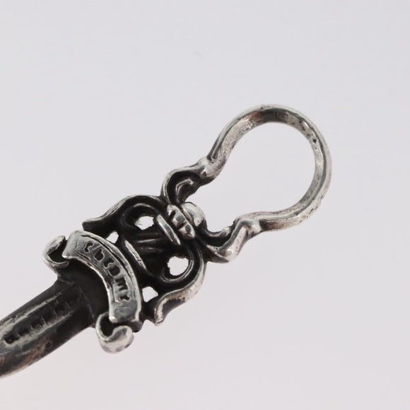 Chrome Hearts Dolk bedel hanger top Ag925 Zilver Auth 168256SM