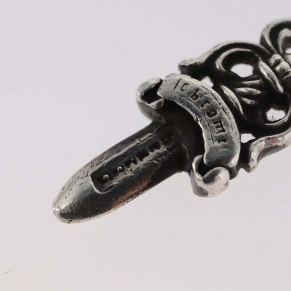 Chrome Hearts Dolk bedel hanger top Ag925 Zilver Auth 168256SM