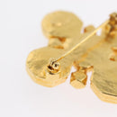 CHANEL COCO Mark Brooch metal Gold Tone CC Auth 168257V-4