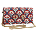GUCCI adidas Horsebit Chain Shoulder Wallet Leather Gold 621892 Auth 168261SAM-1