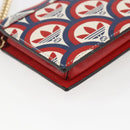 GUCCI adidas Horsebit Chain Shoulder Wallet Leather Gold 621892 Auth 168261SAM-13