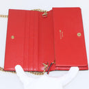 GUCCI adidas Horsebit Chain Shoulder Wallet Leather Gold 621892 Auth 168261SAM-14