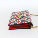 GUCCI adidas Horsebit Chain Shoulder Wallet Leather Gold 621892 Auth 168261SAM-5