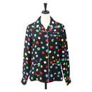 LOUIS VUITTON Monogram Eclipse LV x YK Pajamas Silk Black LV Auth 168263M-1
