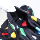 LOUIS VUITTON Monogram Eclipse LV x YK Pajamas Silk Black LV Auth 168263M-14
