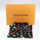 LOUIS VUITTON Monogram Eclipse LV x YK Pajamas Silk Black LV Auth 168263M-12