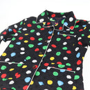 LOUIS VUITTON Monogram Eclipse LV x YK Pajamas Silk Black LV Auth 168263M-6
