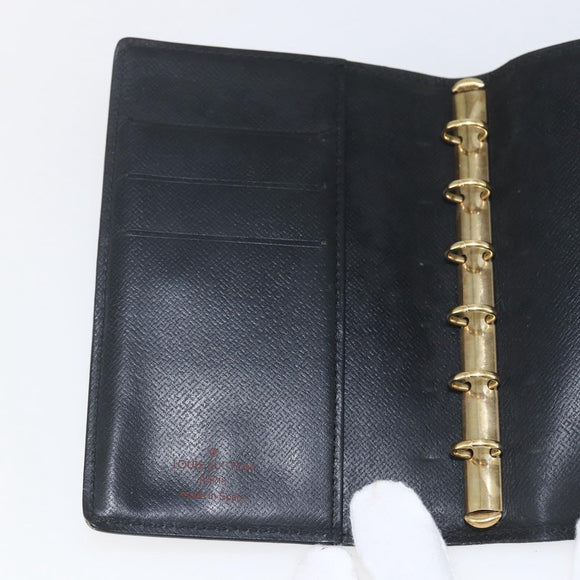 LOUIS VUITTON Epi Agenda PM Day Planner Cover Blue R20055 LV Auth 168266