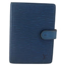 LOUIS VUITTON Epi Agenda PM Day Planner Cover Blue R20055 LV Auth 168266-13