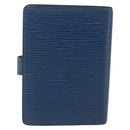 LOUIS VUITTON Epi Agenda PM Day Planner Cover Blue R20055 LV Auth 168266-2