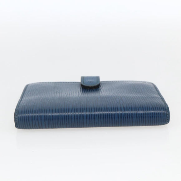 LOUIS VUITTON Epi Agenda PM Day Planner Cover Blue R20055 LV Auth 168266
