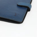 LOUIS VUITTON Epi Agenda PM Day Planner Cover Blue R20055 LV Auth 168266-7