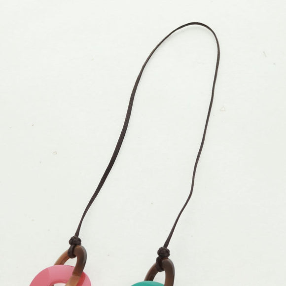 HERMES Caramba Halskette Kunststoff Mehrfarbig Auth 168270V