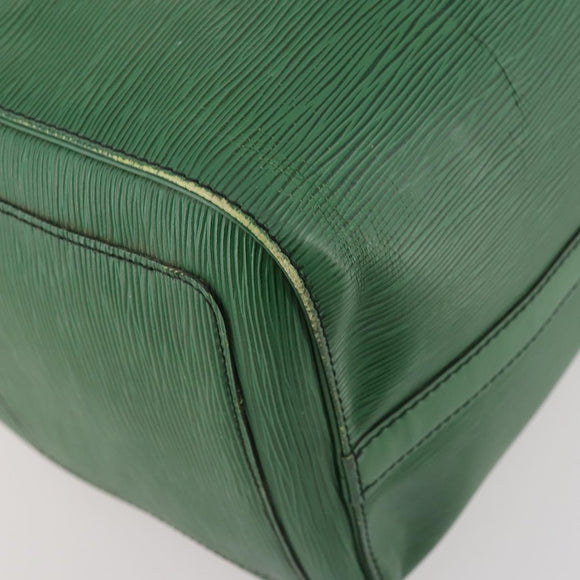 LOUIS VUITTON Epi Keepall 45 Boston Bag Green M42974 LV Auth 168281