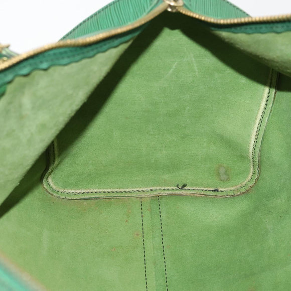 LOUIS VUITTON Epi Keepall 45 Boston Bag Green M42974 LV Auth 168281