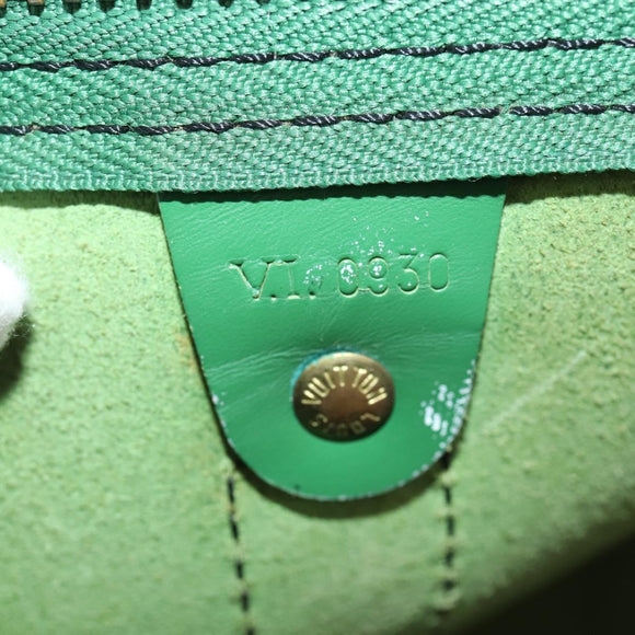 LOUIS VUITTON Epi Keepall 45 Boston Bag Green M42974 LV Auth 168281