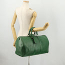 LOUIS VUITTON Epi Keepall 45 Boston Bag Green M42974 LV Auth 168281-22