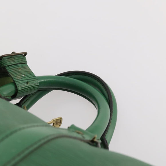 LOUIS VUITTON Epi Keepall 45 Boston Bag Green M42974 LV Auth 168281