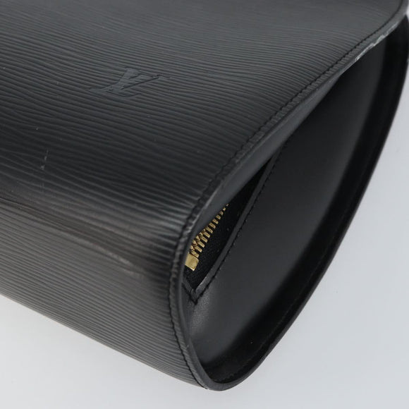 LOUIS VUITTON Epi Dauphine GM Cosmetic Pouch Black M48432 LV Auth 168282