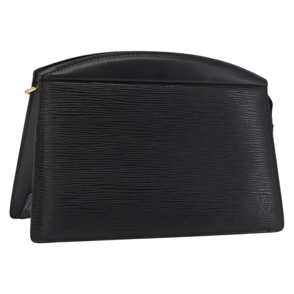 LOUIS VUITTON Epi Trousse Crete Pouch Black M48402 LV Auth 168283