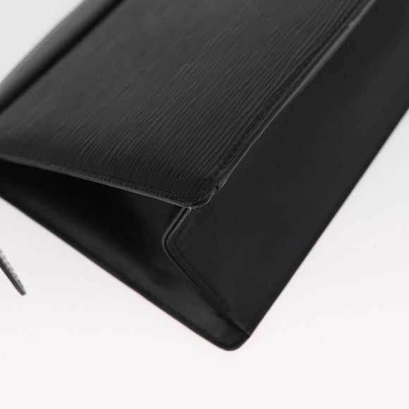 LOUIS VUITTON Epi Trousse Crete Pouch Black M48402 LV Auth 168283