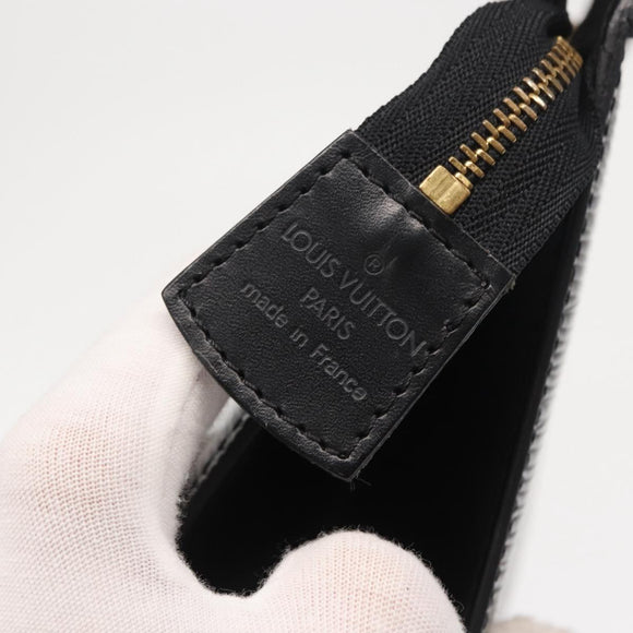 LOUIS VUITTON Epi Trousse Crete Pouch Black M48402 LV Auth 168283