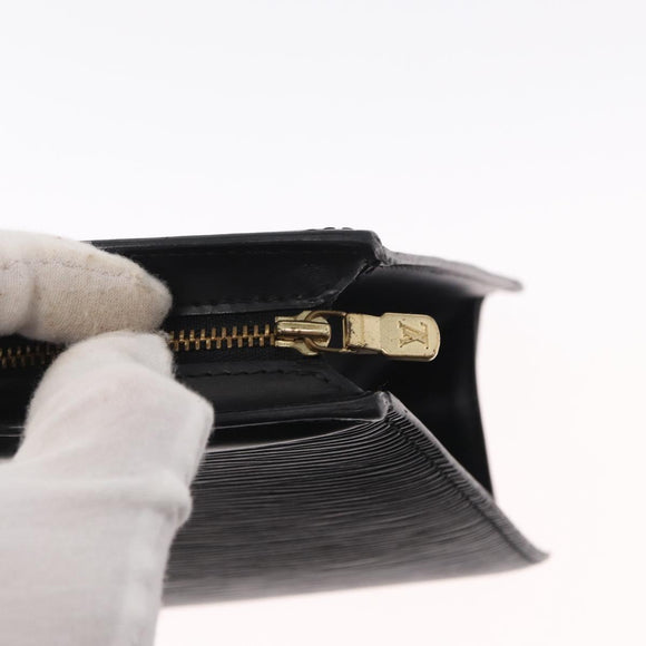 LOUIS VUITTON Epi Trousse Crete Pouch Black M48402 LV Auth 168283