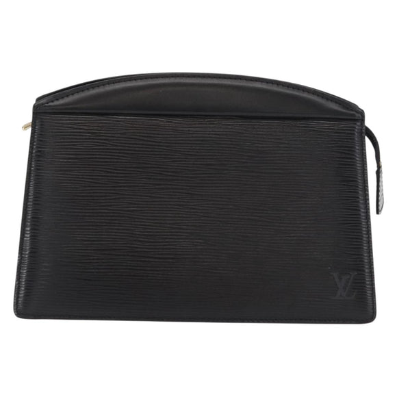 LOUIS VUITTON Epi Trousse Crete Pouch Black M48402 LV Auth 168283