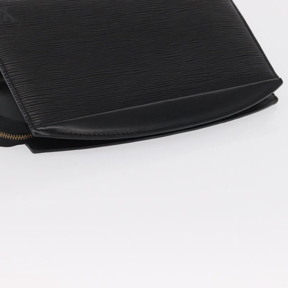 LOUIS VUITTON Epi Trousse Crete Pouch Black M48402 LV Auth 168283