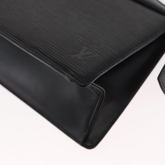 LOUIS VUITTON Epi Trousse Crete Pouch Black M48402 LV Auth 168283