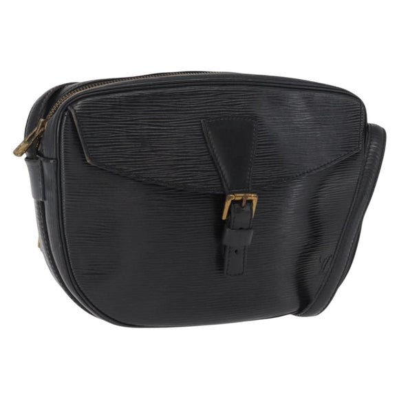 LOUIS VUITTON Epi Jeune Fille MM Shoulder Bag Black M52152 LV Auth 168284