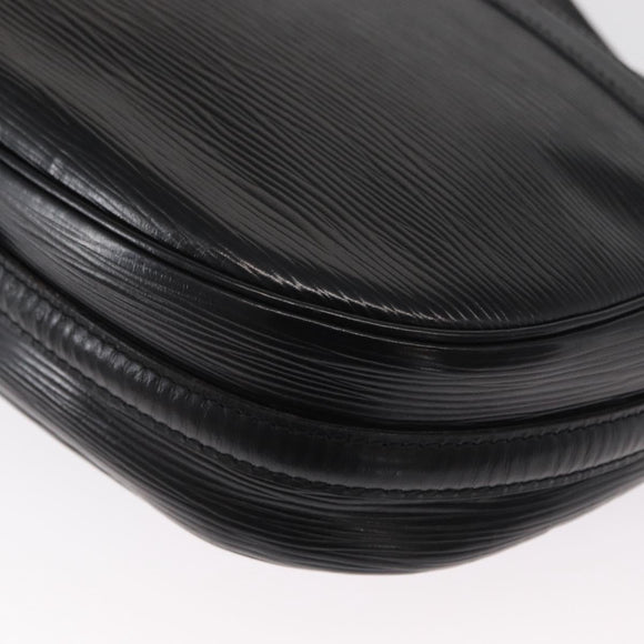 LOUIS VUITTON Epi Jeune Fille MM Shoulder Bag Black M52152 LV Auth 168284