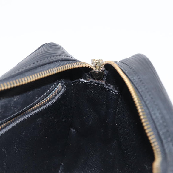 LOUIS VUITTON Epi Jeune Fille MM Shoulder Bag Black M52152 LV Auth 168284