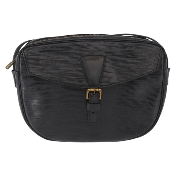 LOUIS VUITTON Epi Jeune Fille MM Shoulder Bag Black M52152 LV Auth 168284