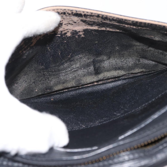 LOUIS VUITTON Epi Jeune Fille MM Shoulder Bag Black M52152 LV Auth 168284
