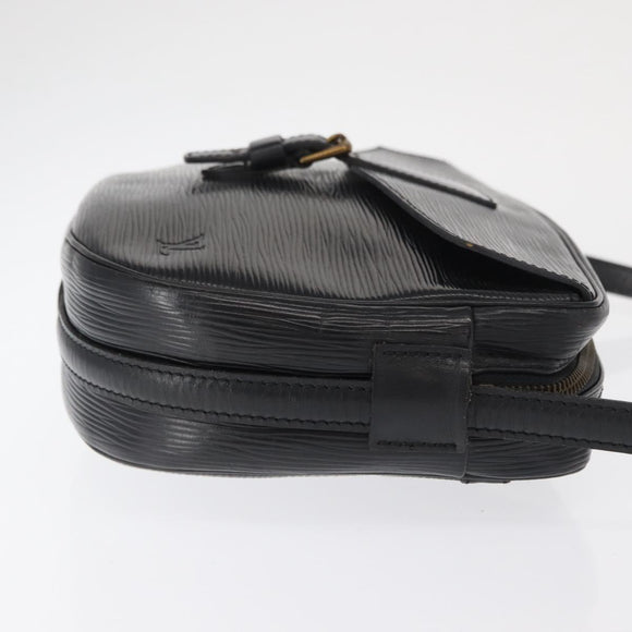 LOUIS VUITTON Epi Jeune Fille MM Shoulder Bag Black M52152 LV Auth 168284