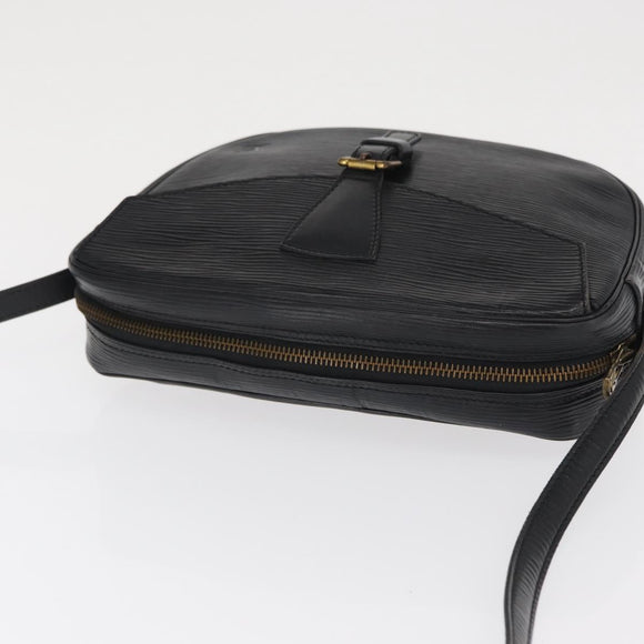 LOUIS VUITTON Epi Jeune Fille MM Shoulder Bag Black M52152 LV Auth 168284