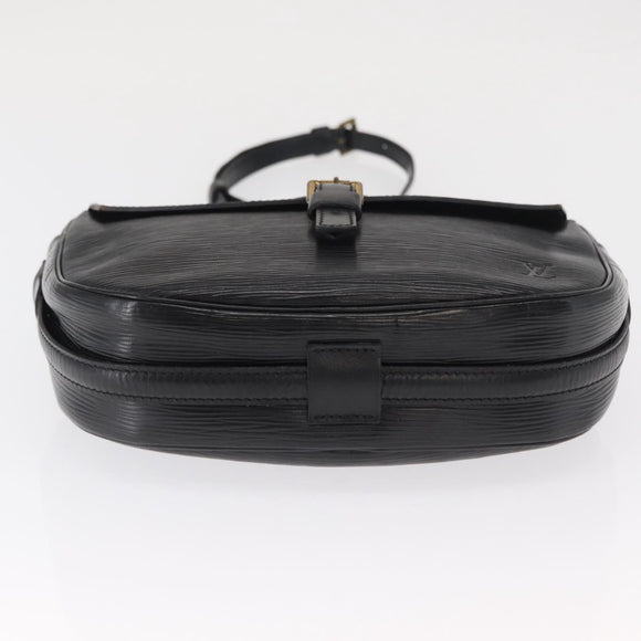 LOUIS VUITTON Epi Jeune Fille MM Shoulder Bag Black M52152 LV Auth 168284