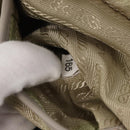 PRADA Shoulder Bag Nylon Ivory Gold Auth 168292-12
