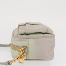 PRADA Shoulder Bag Nylon Ivory Gold Auth 168292-4