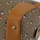 GUCCI Micro GG Supreme Disney Boston Bag PVC 2way Beige 547953 Auth 168297SM-19