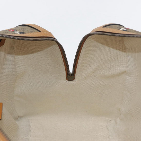 GUCCI Micro GG Supreme Disney Boston Bag PVC 2way Beige 547953 Auth 168297SM