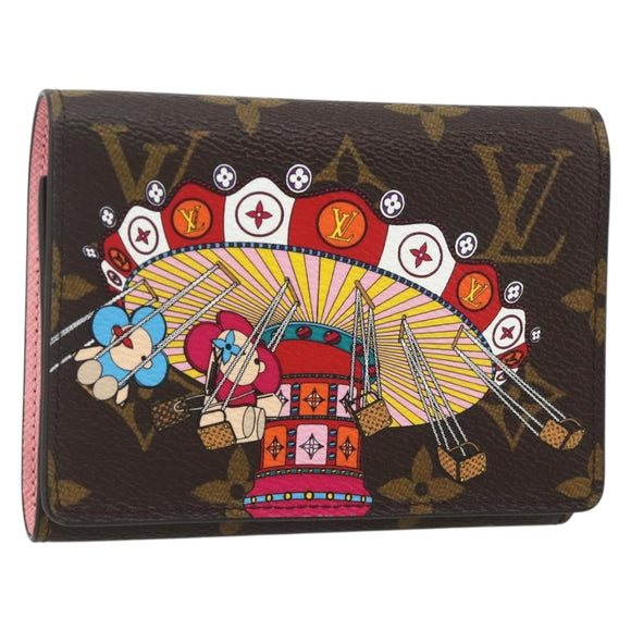 LOUIS VUITTON Monogram Vivienne Portefeuille Victorine Pink M69754 Auth 168298M