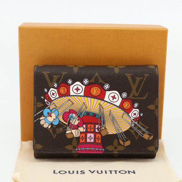LOUIS VUITTON Monogram Vivienne Portefeuille Victorine Pink M69754 Auth 168298M