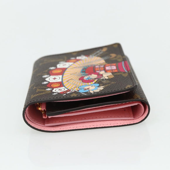 LOUIS VUITTON Monogram Vivienne Portefeuille Victorine Pink M69754 Auth 168298M