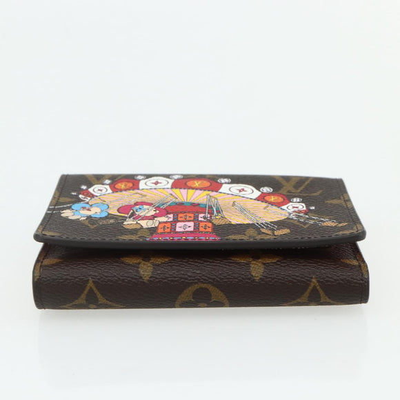 LOUIS VUITTON Monogram Vivienne Portefeuille Victorine Pink M69754 Auth 168298M