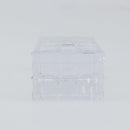 LOUIS VUITTON Crystal Trunk Paper Weight Glass Clear LV Auth 168299-4