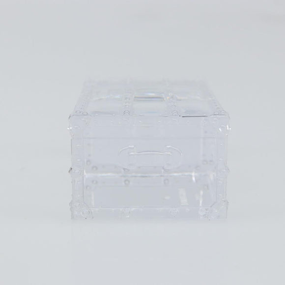 LOUIS VUITTON Crystal Trunk Paper Weight Glass Clear LV Auth 168299