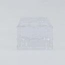 LOUIS VUITTON Crystal Trunk Paper Weight Glass Clear LV Auth 168299-5