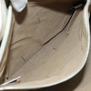FENDI Zucchino Canvas Tote Bag White Silver Auth 168311A-23